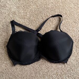 Victoria’s Secret Dream Angels Black Lace Demi Bra NWT Size 38DDD
